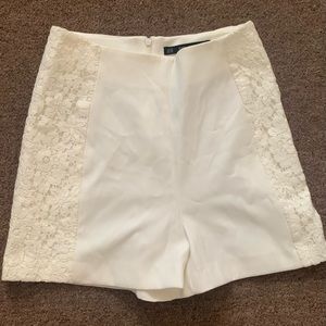 Zara White Shorts Summer Collection